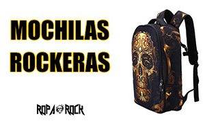 La representación de RopaRock para sus mochilas rockeras.