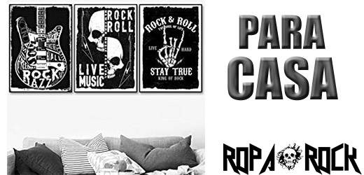 Artículos para un hogar con rockeros, selección RopaRock.